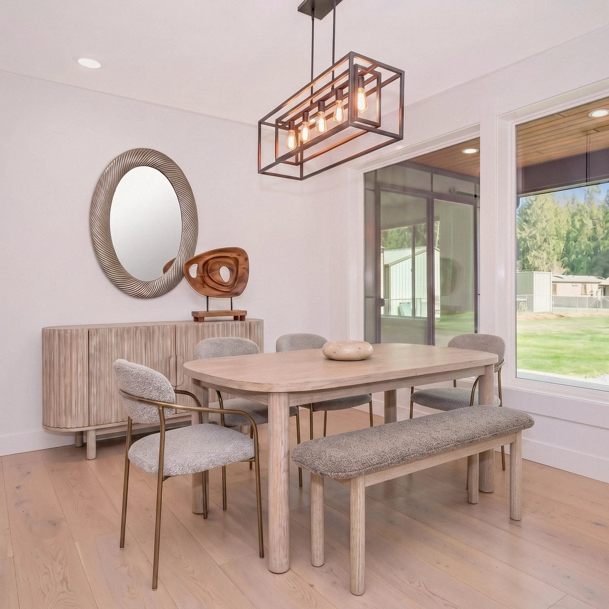 Ostend Extension Acacia Dining Set - Altera