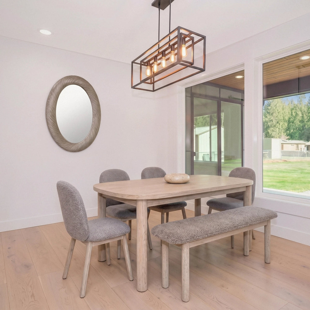 Ostend Extension Acacia Dining Set - Altera