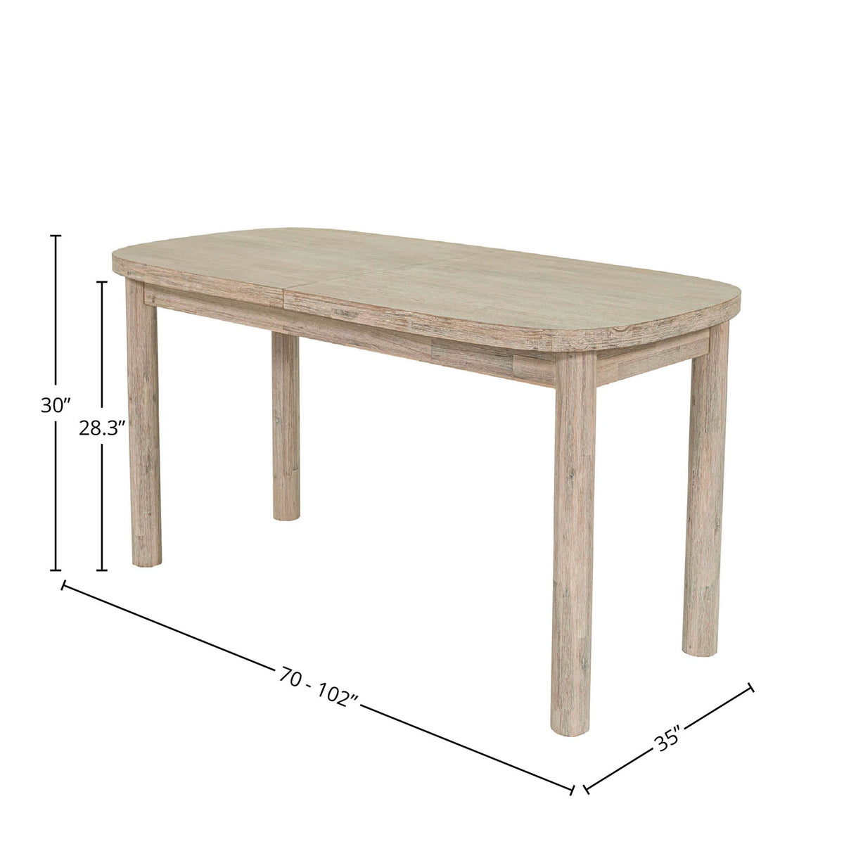 Ostend Extension Acacia Dining Set - Altera