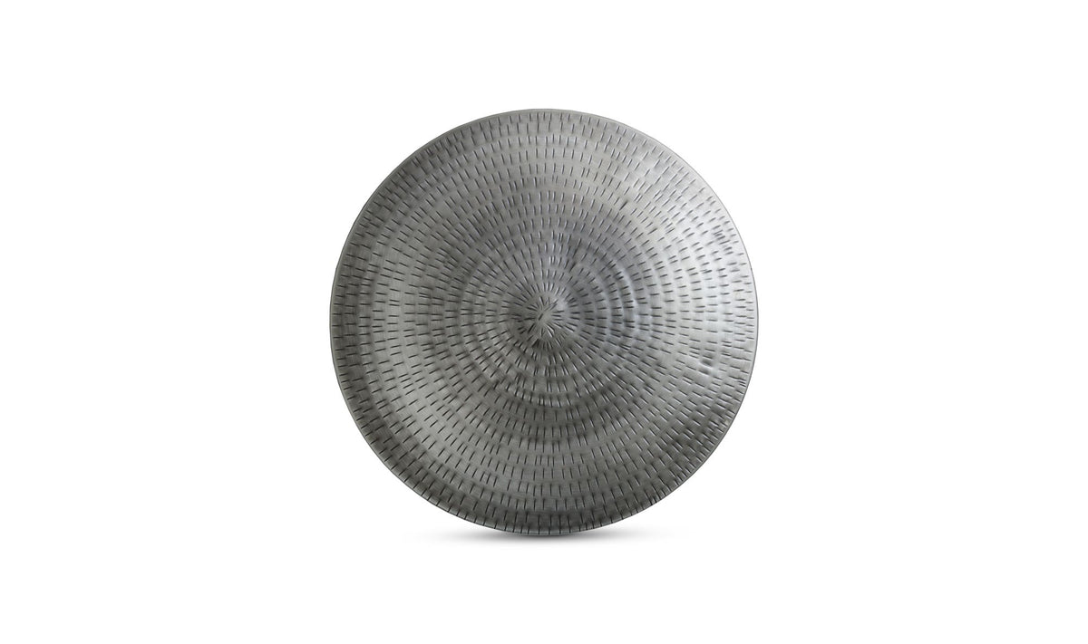 Aarau Accent Table in Antique Nickel — iron detail