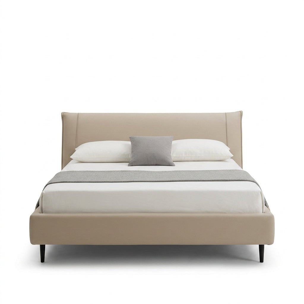 Ovalle Leather King Bed - Altera