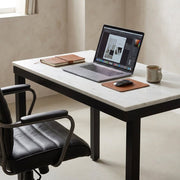 Pemberton Marble Mini Desk White - Altera