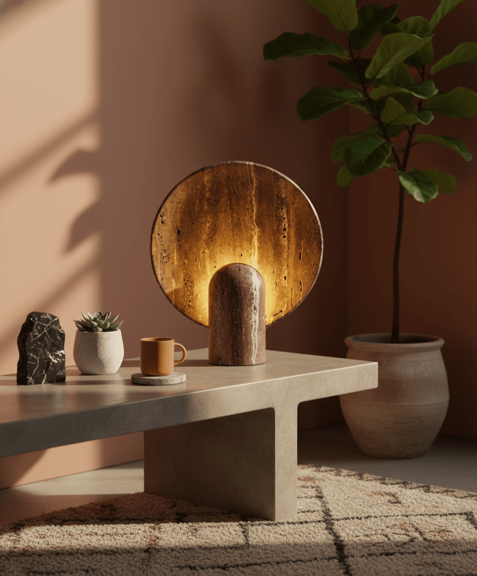 Petra Natural Stone Table Lamp - Altera