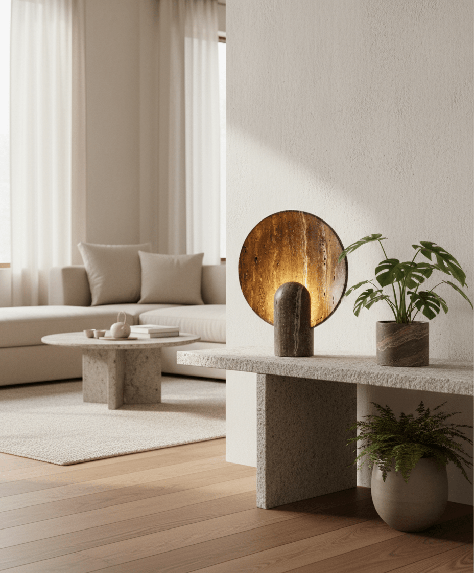 Petra Natural Stone Table Lamp - Altera