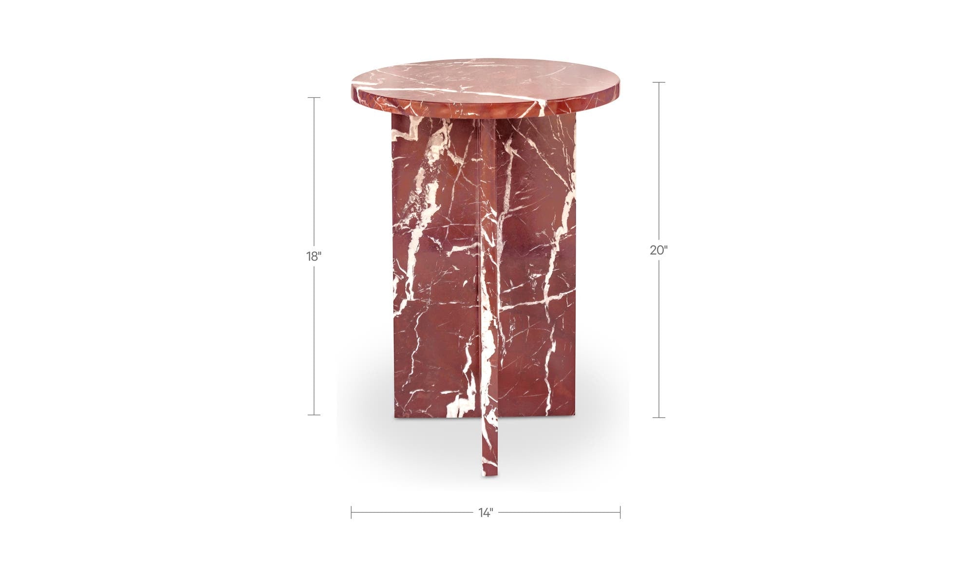 Rosso Levante Marble dimensions