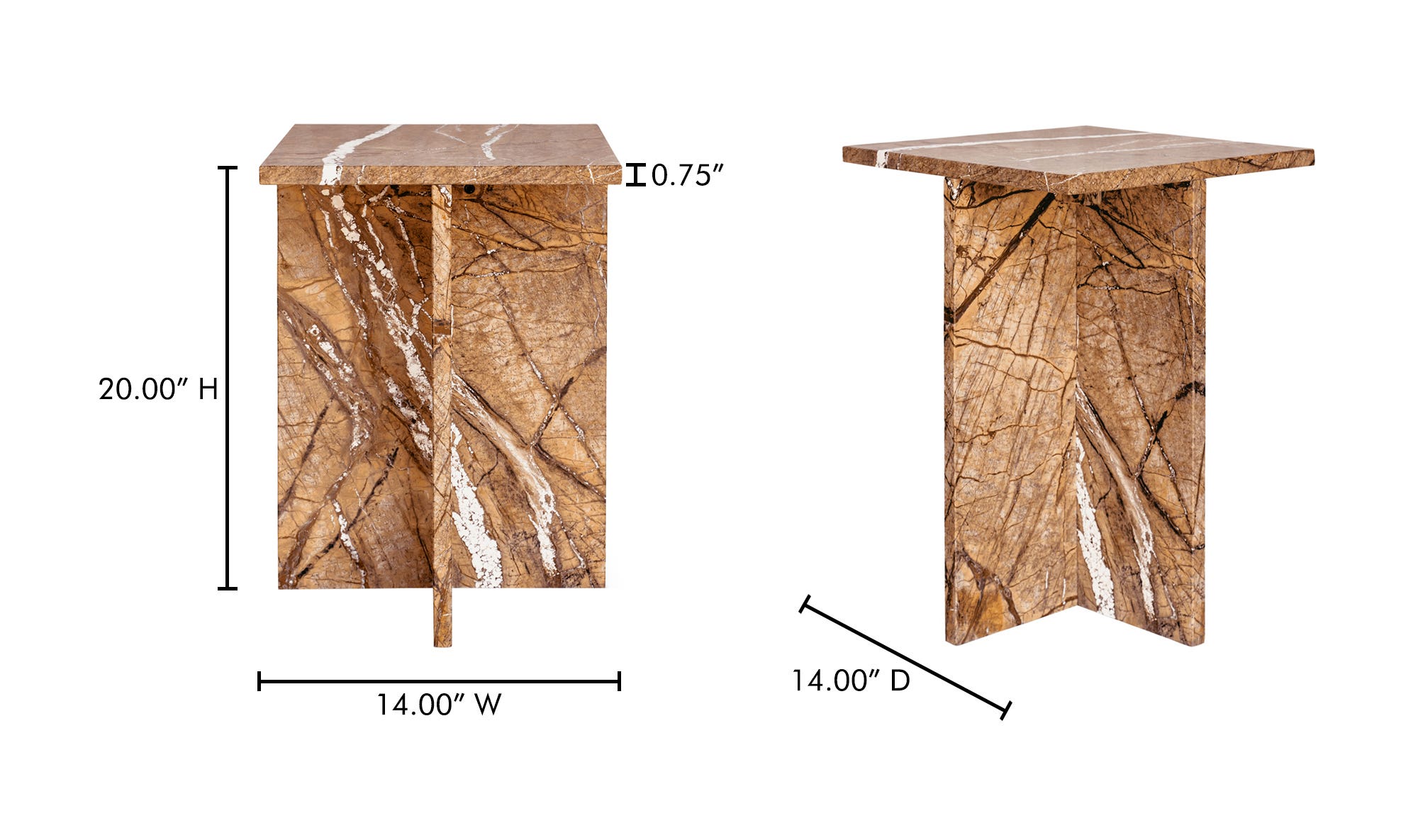 Golden Forest Marble dimensions