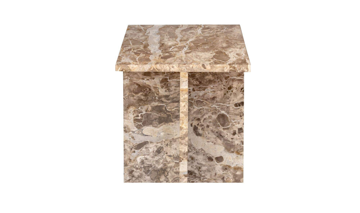 Burnley Accent Table in Panther Marble — panther marble detail
