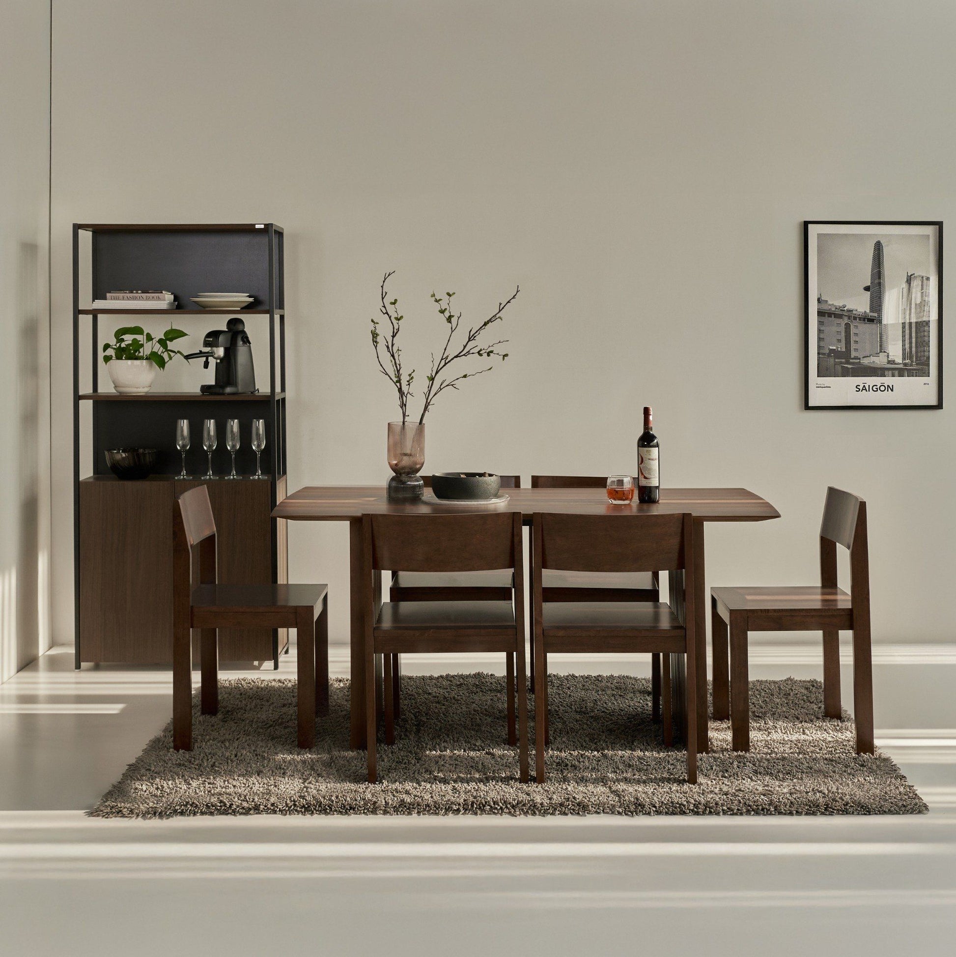 Plank Natural Rubberwood 6 - 8 Person Dining Set - Altera