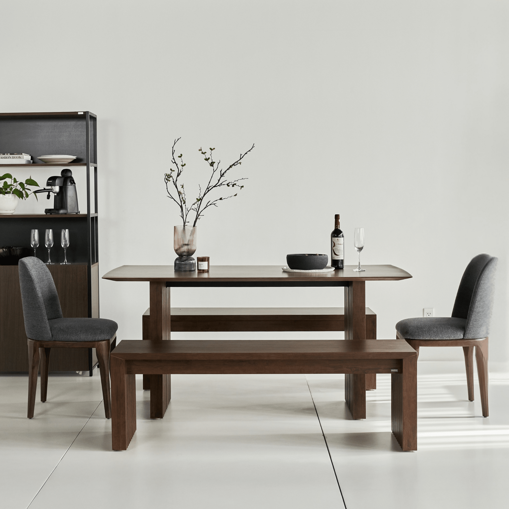Plank Natural Rubberwood 6 - 8 Person Dining Set - Altera