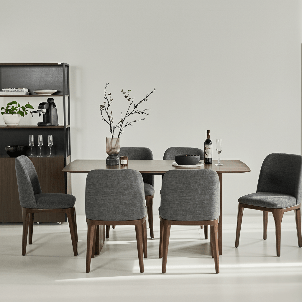 Plank Natural Rubberwood 6 - 8 Person Dining Set - Altera