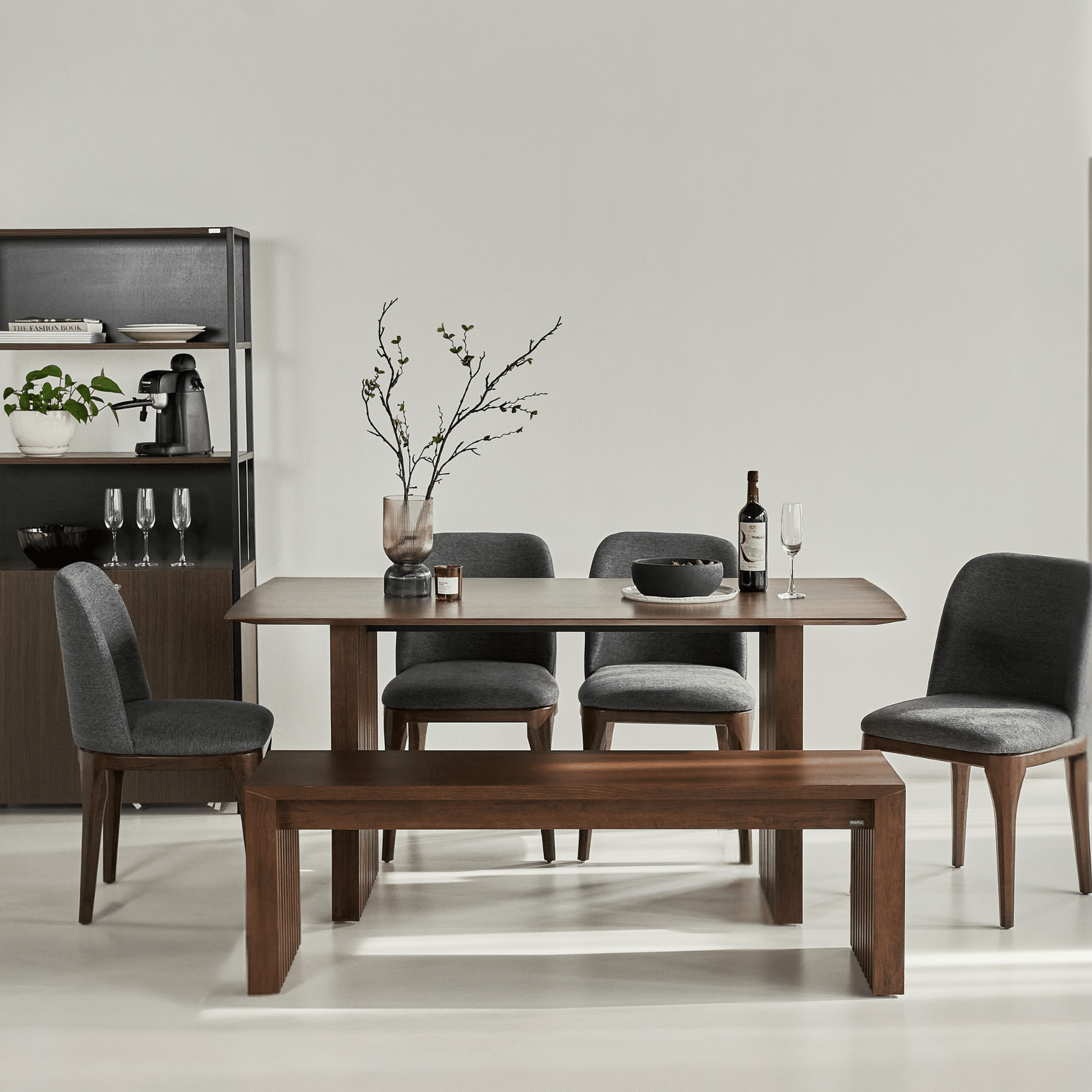 Plank Natural Rubberwood 6 - 8 Person Dining Set - Altera