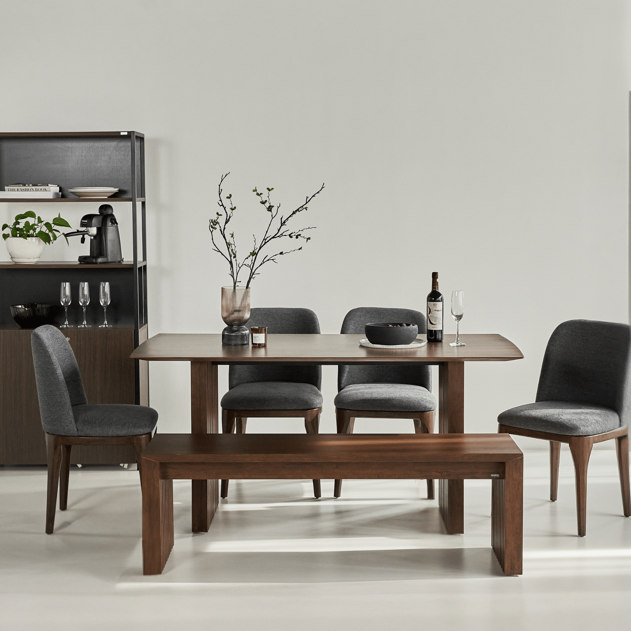 Plank Natural Rubberwood 6 - 8 Person Dining Set - Altera