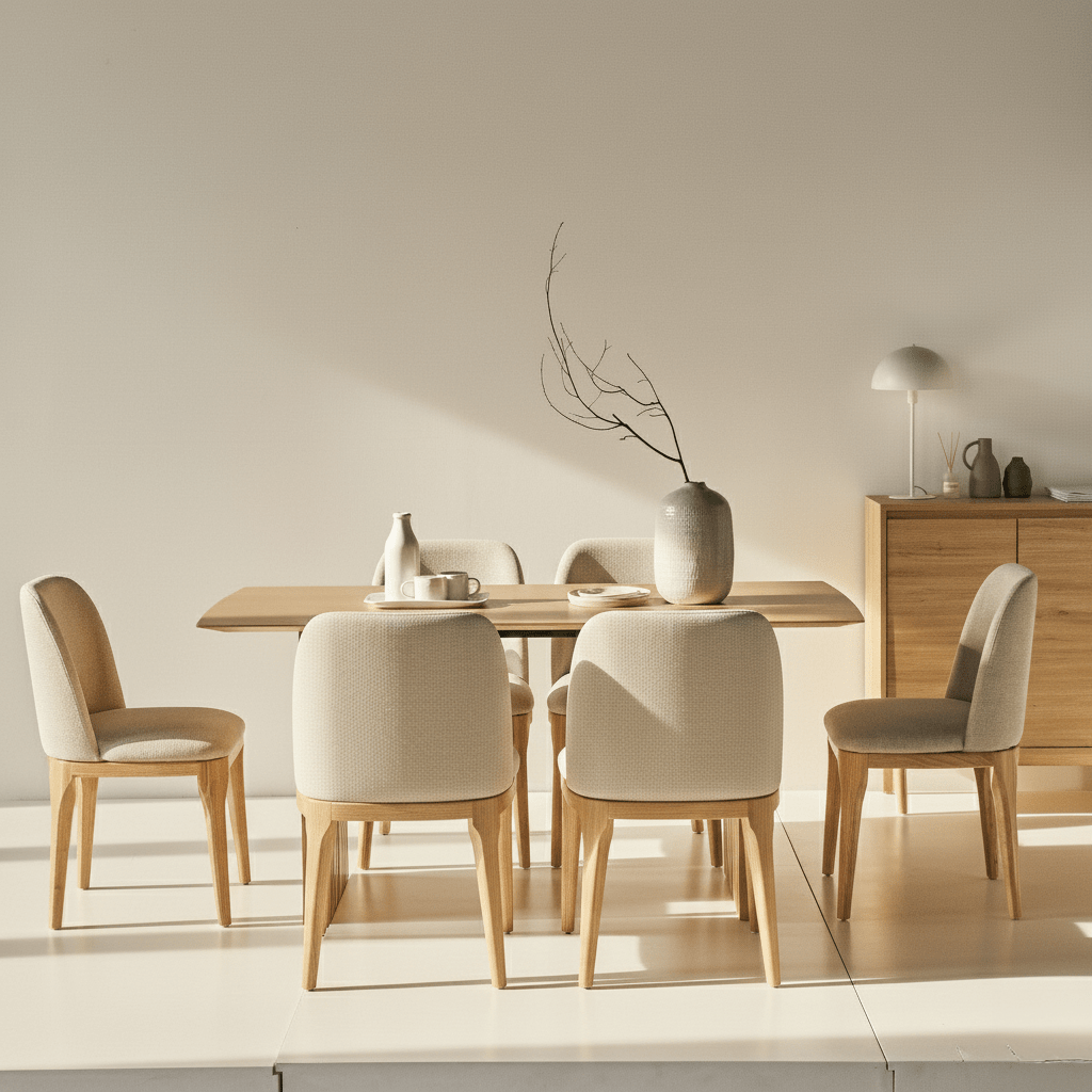 Plank Natural Rubberwood 6 - 8 Person Dining Set - Altera