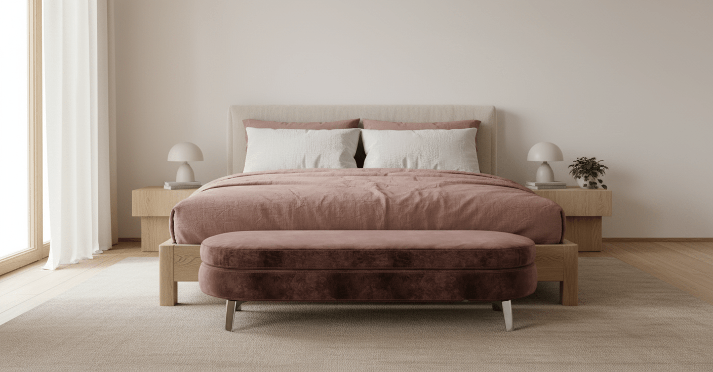 Plush Oval Bench - Altera