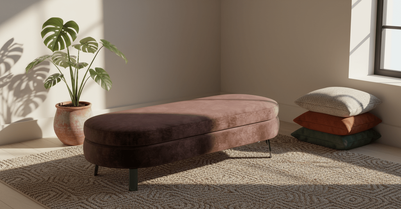 Plush Oval Bench - Altera