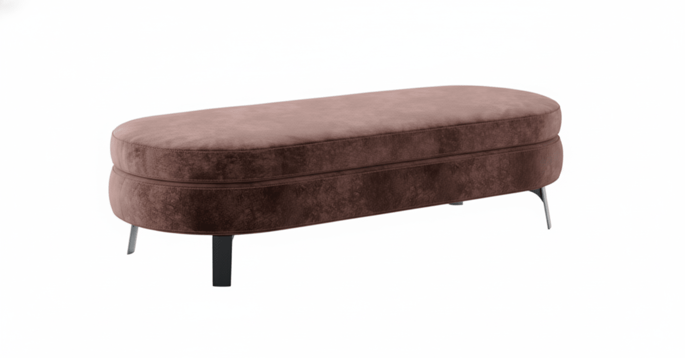 Plush Oval Bench - Altera