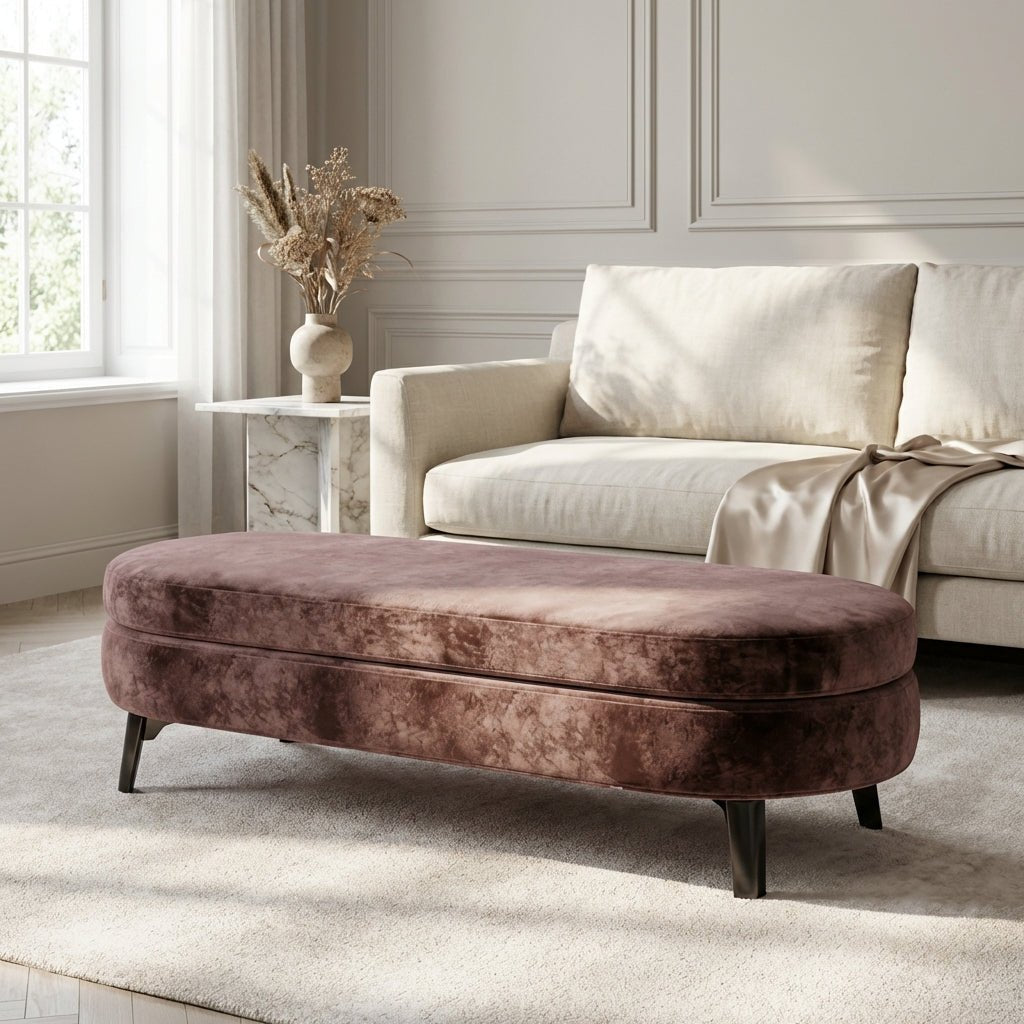 Plush Oval Bench - Altera
