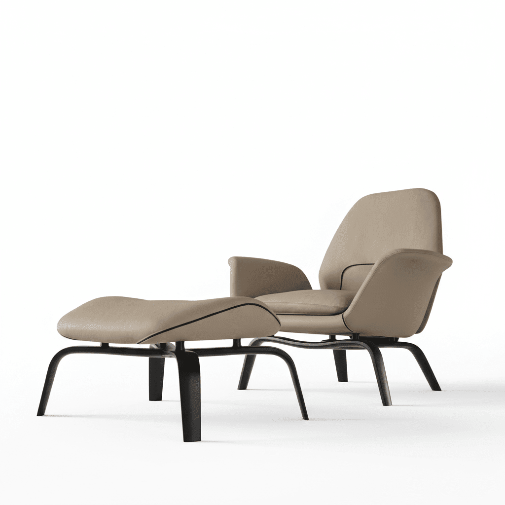 PM07 Premium Swivel Relaxation Chair with Ottoman - Altera