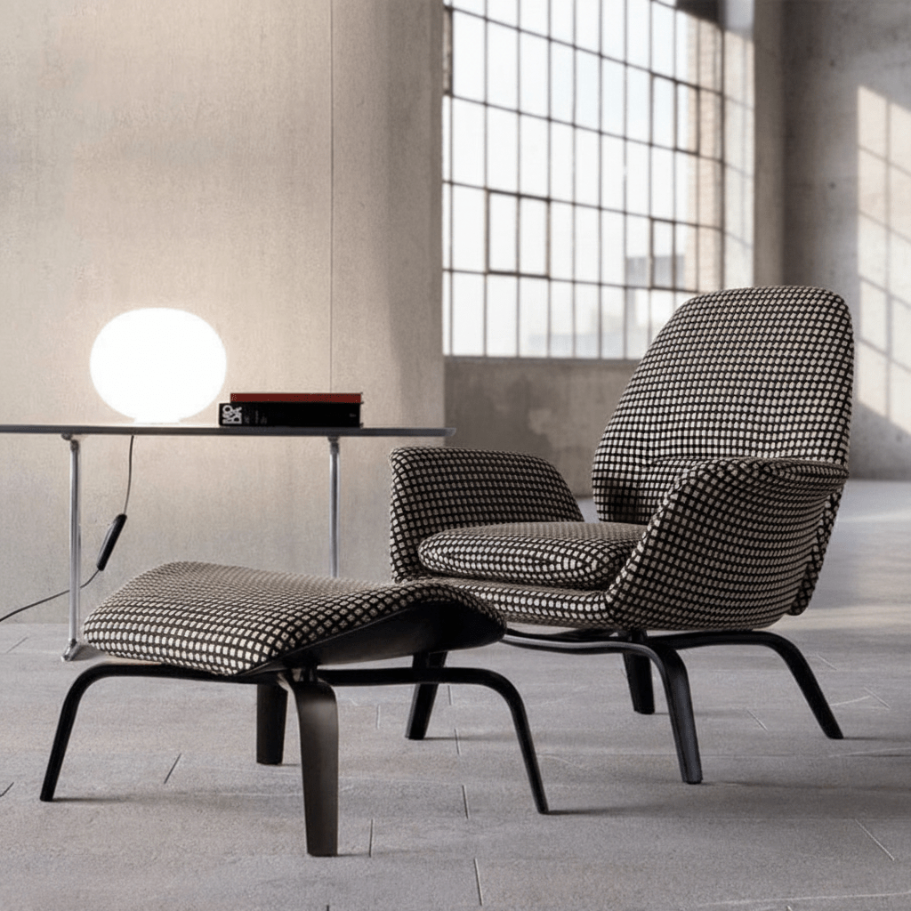 PM07 Premium Swivel Relaxation Chair with Ottoman - Altera