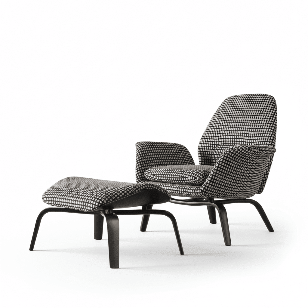 PM07 Premium Swivel Relaxation Chair with Ottoman - Altera