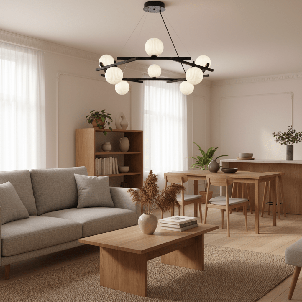 Polygon Prism Iron Chandelier - Altera