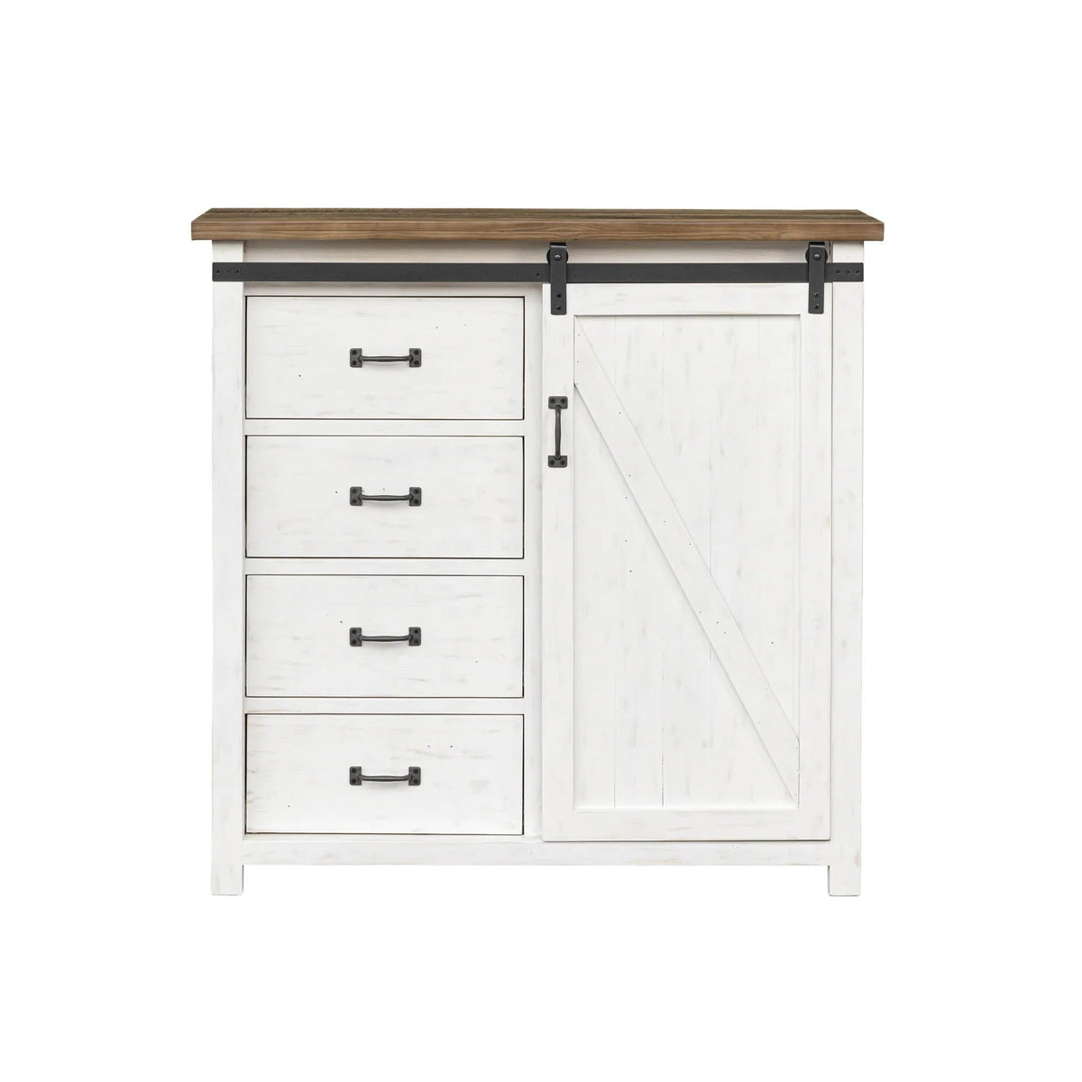 Preston 4 Drawer Chest with 1 Door - Altera