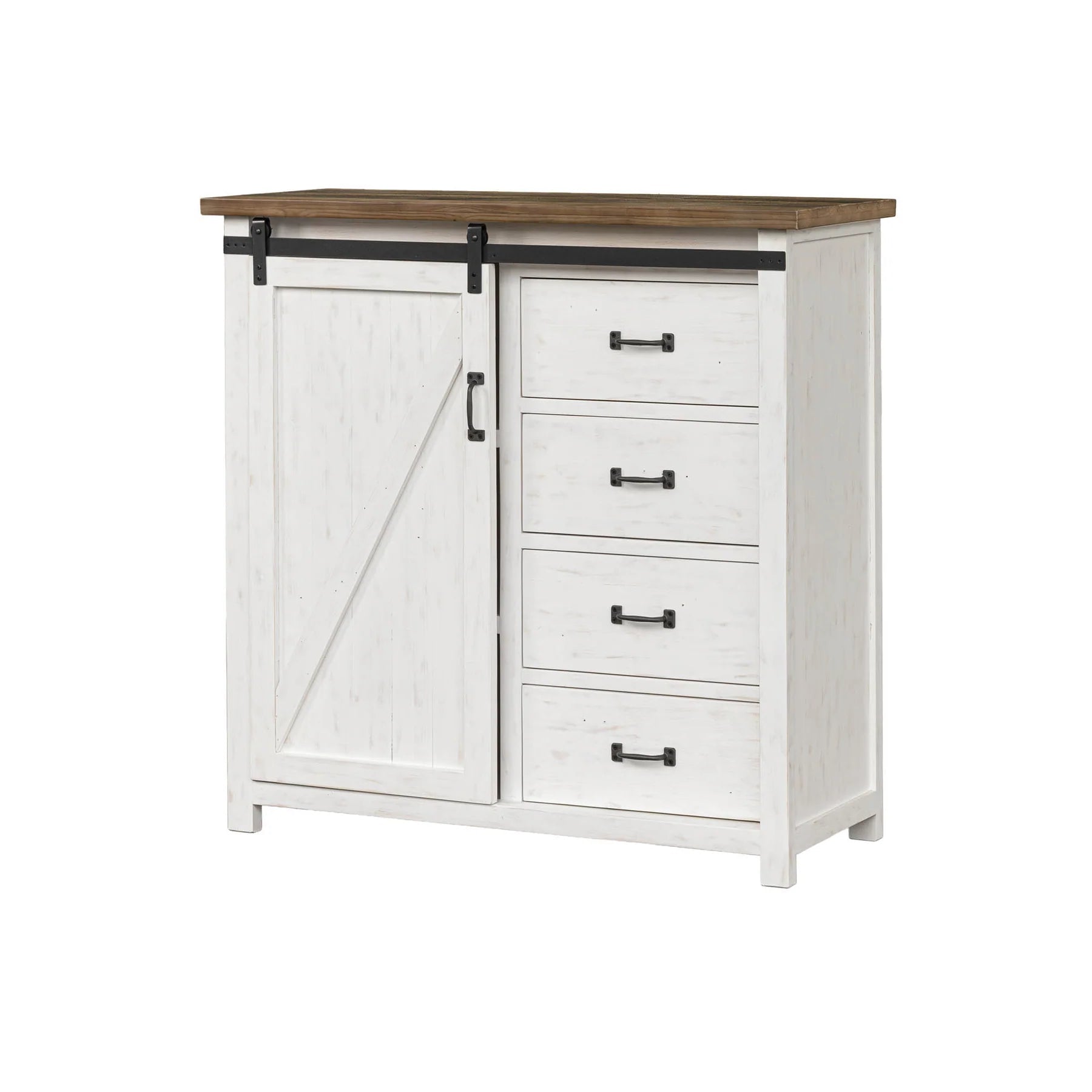 Preston 4 Drawer Chest with 1 Door - Altera