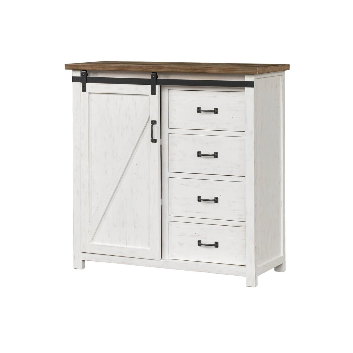 Preston 4 Drawer Chest with 1 Door - Altera