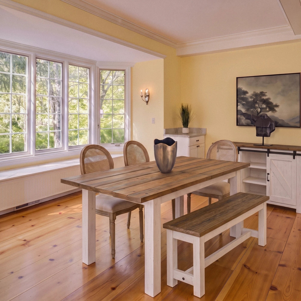 Preston Extension Reclaimed Wood Dining Set - Altera