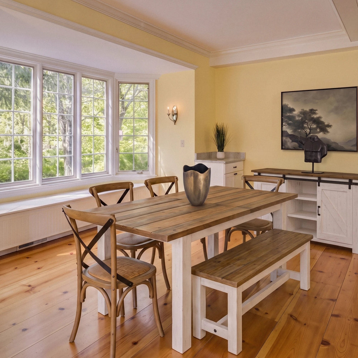 Preston Extension Reclaimed Wood Dining Set - Altera