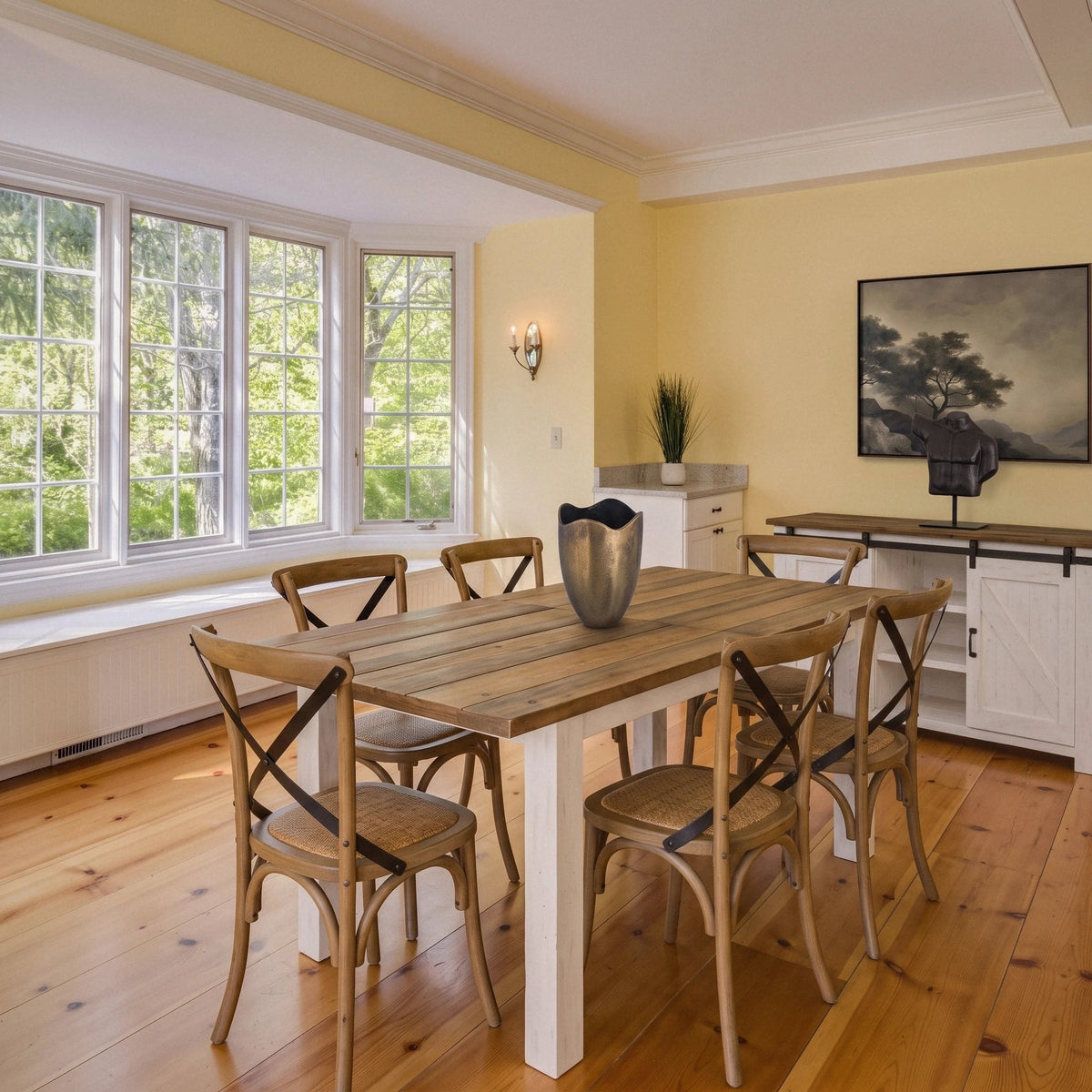 Preston Extension Reclaimed Wood Dining Set - Altera