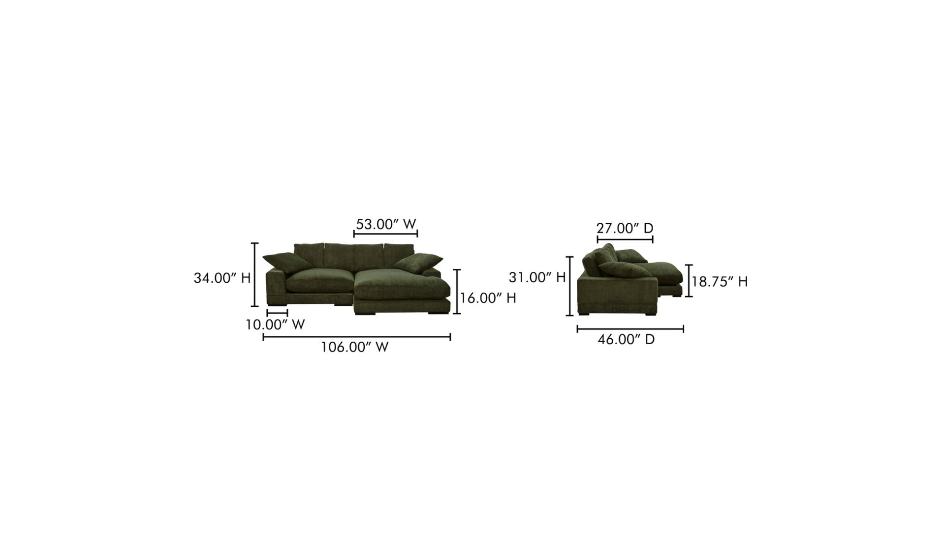 Preston Reversible - Chaise Sectional - Altera