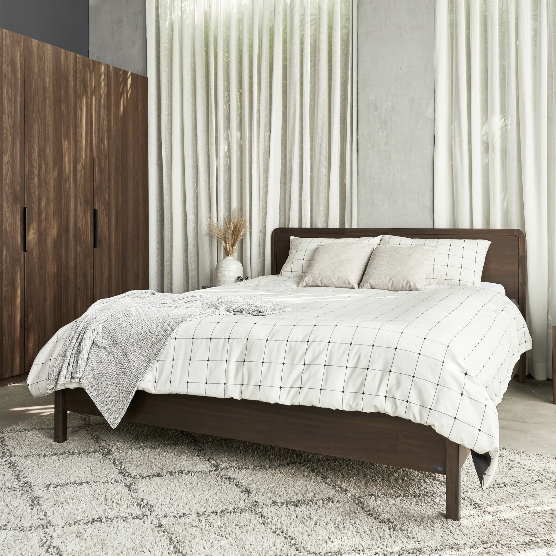 MOHO DALUMD Modern Minimalist Bedroom Furniture Combo Set - Eco-Friendly Wood