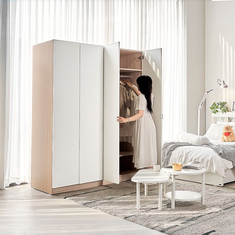 Monza 4-Door Wooden Wardrobe