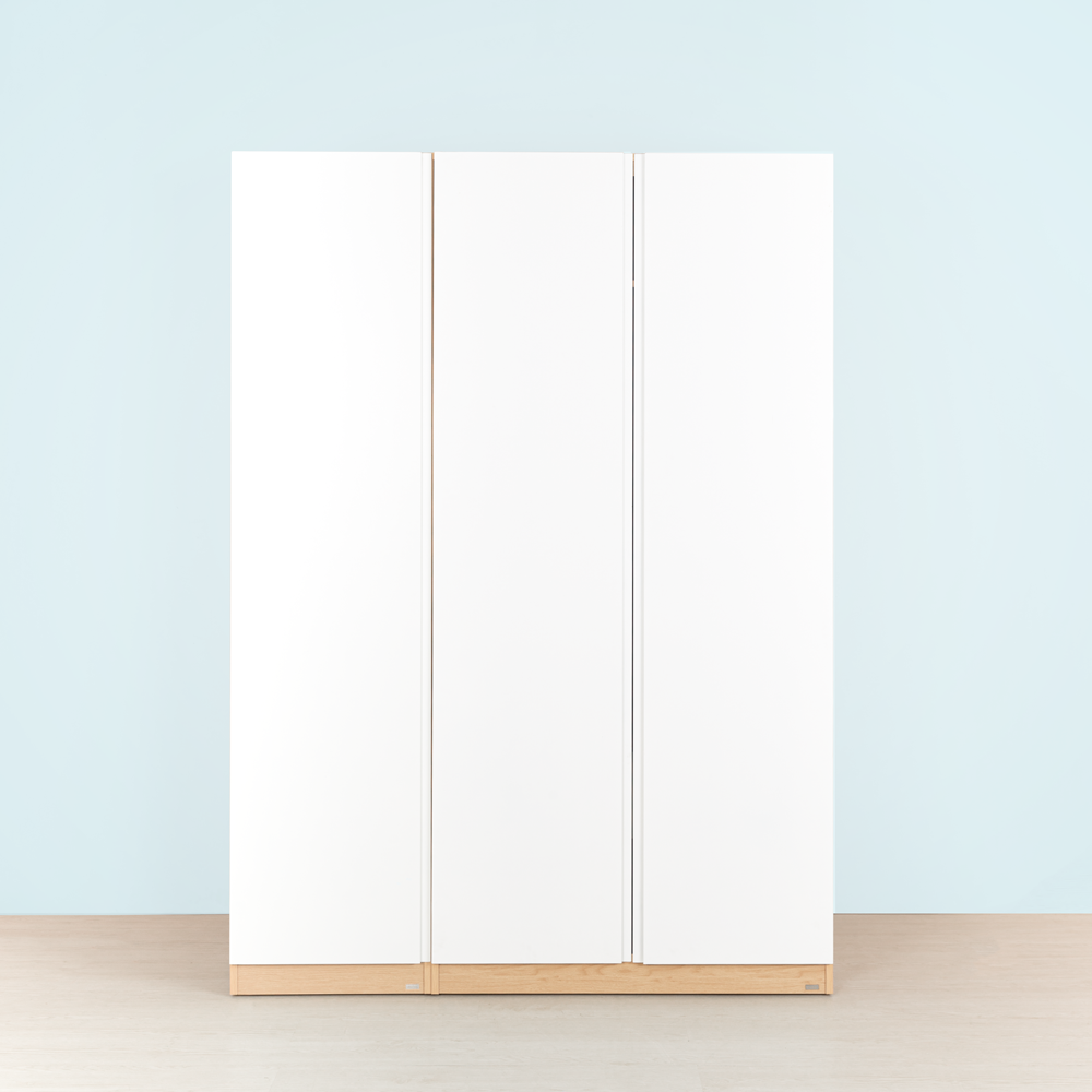 Vienna 201 Wooden 3-Door Wardrobe