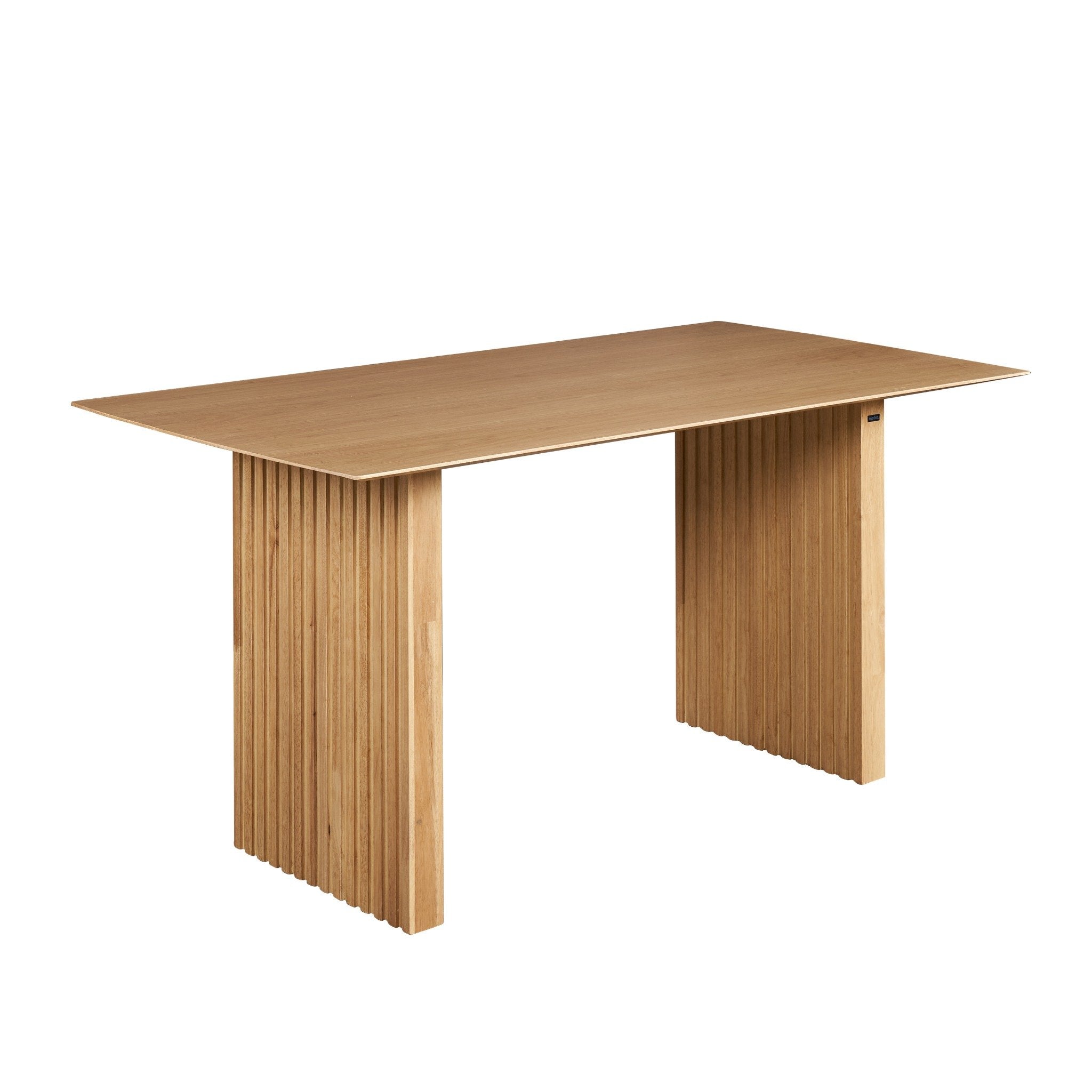 PLANK 6-Seater Natural Oak Wood Dining Table - Modern Minimalist Design