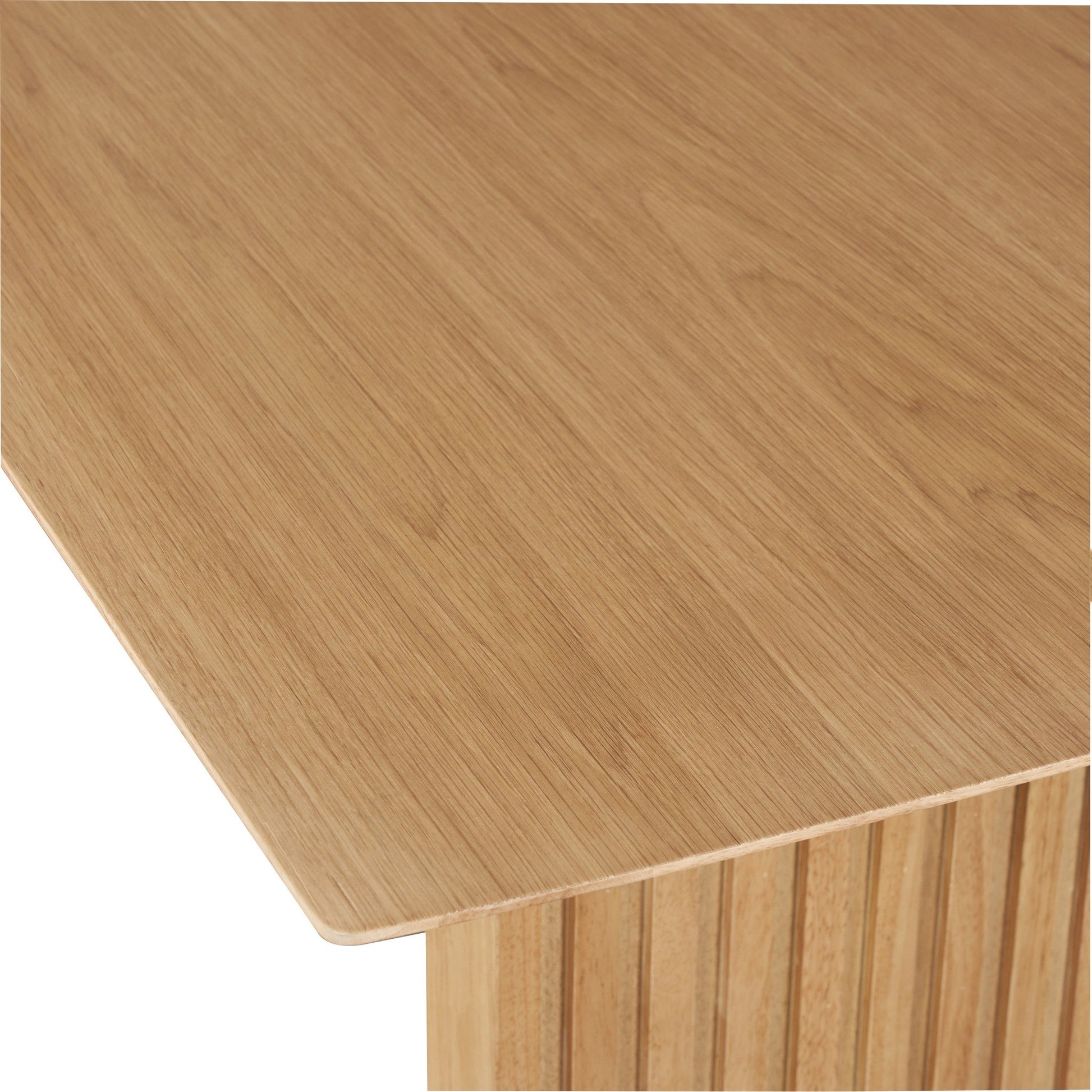 PLANK 6-Seater Natural Oak Wood Dining Table - Modern Minimalist Design
