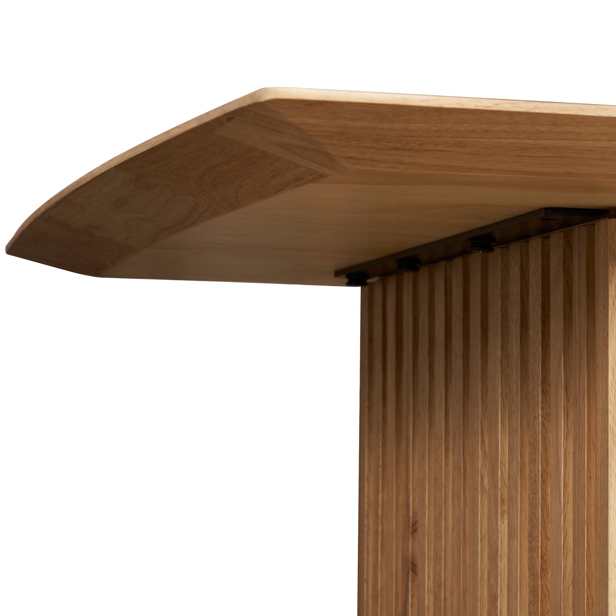 PLANK 6-Seater Natural Oak Wood Dining Table - Modern Minimalist Design