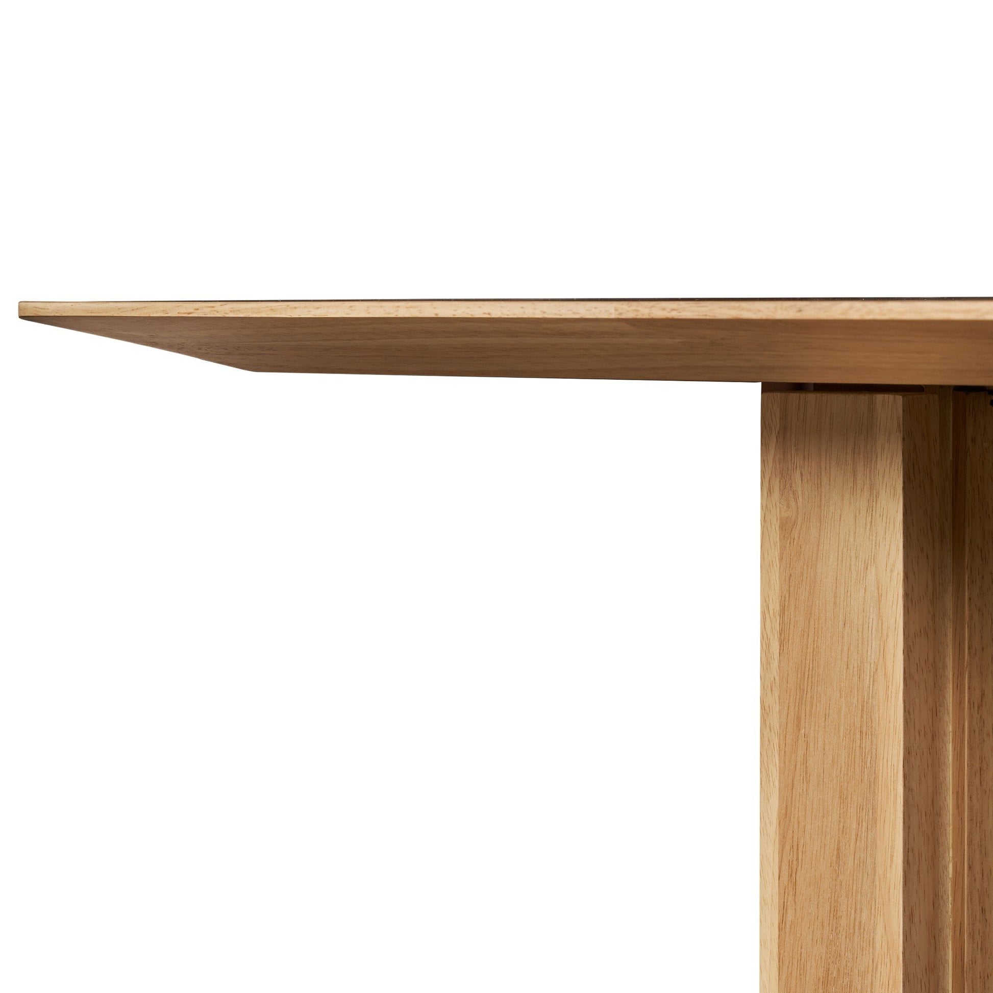 PLANK 6-Seater Natural Oak Wood Dining Table - Modern Minimalist Design