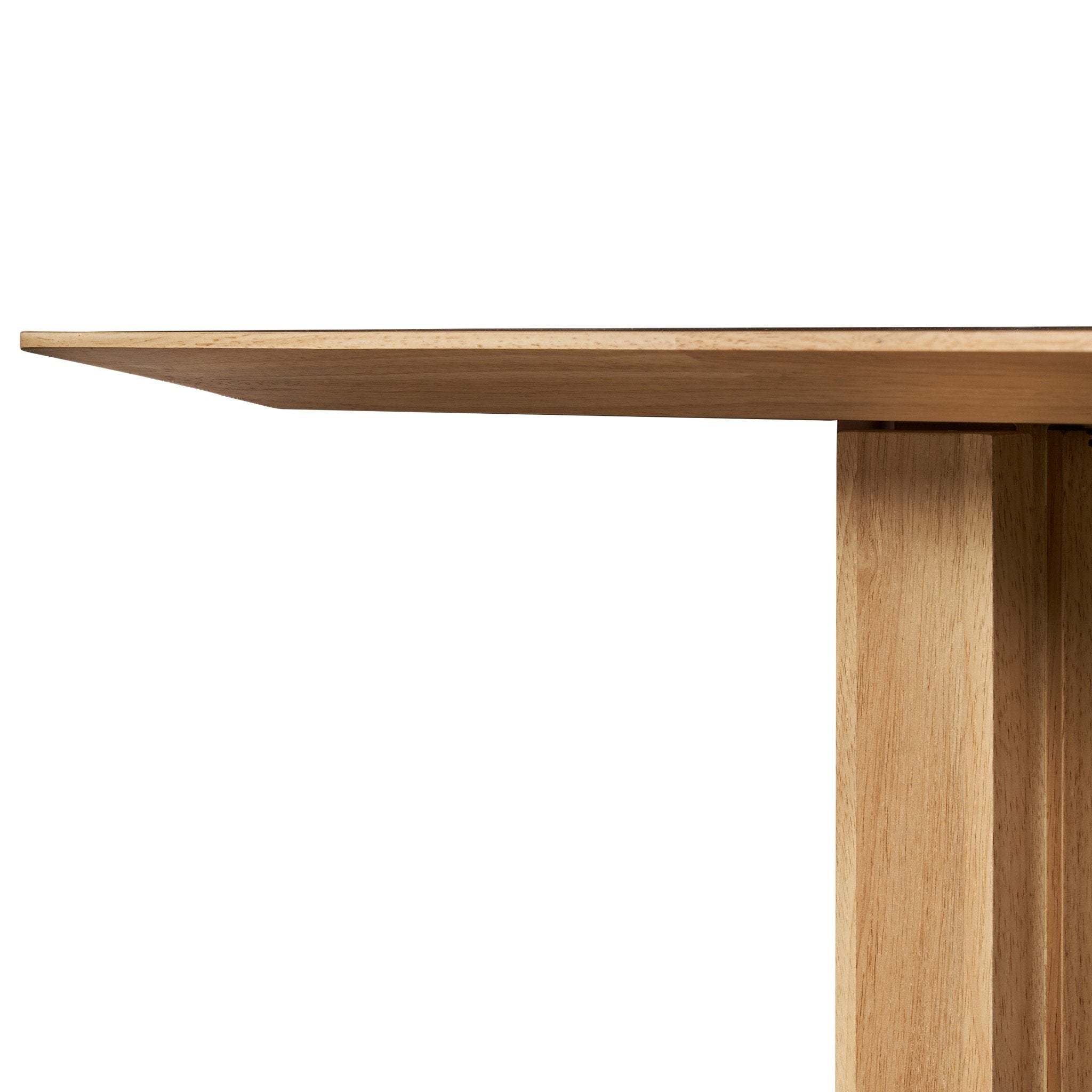 PLANK 6-Seater Natural Oak Wood Dining Table - Modern Minimalist Design