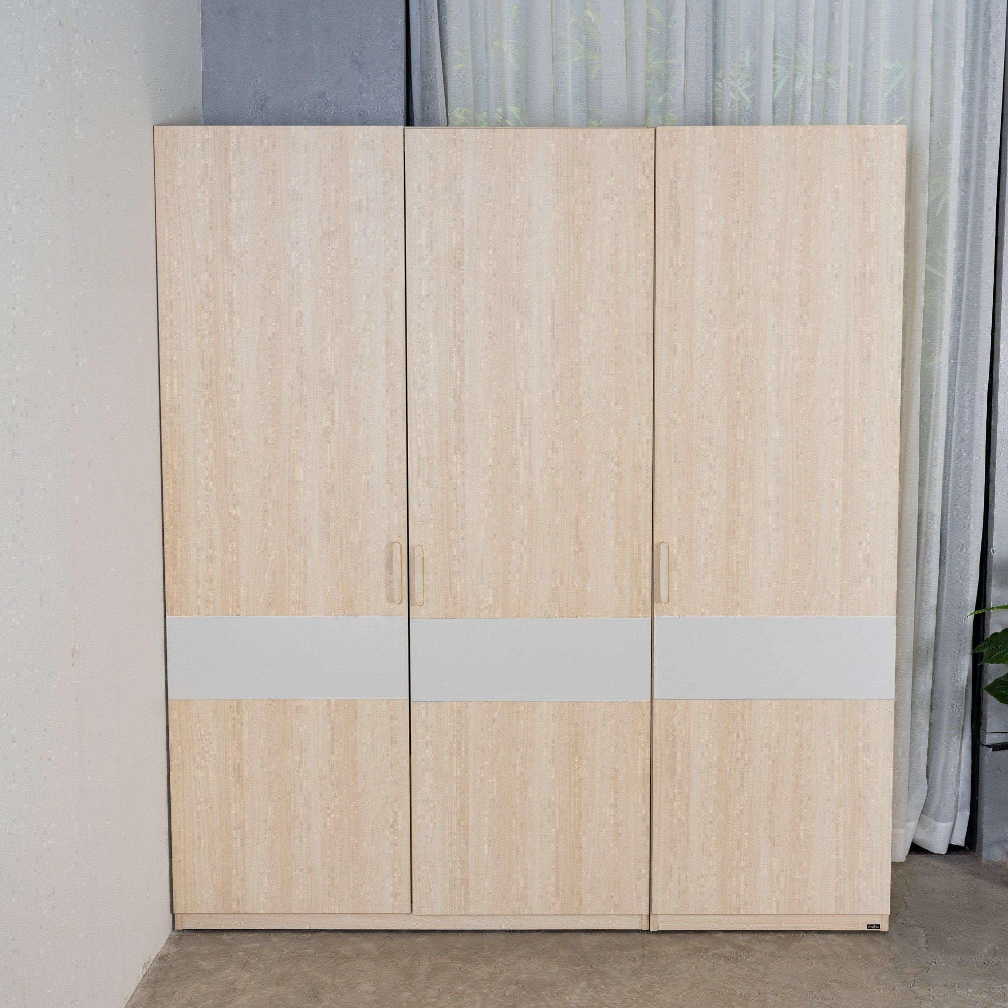 Narvik 201 Natural Wood Finish Scandinavian Bedroom Furniture Combo Set