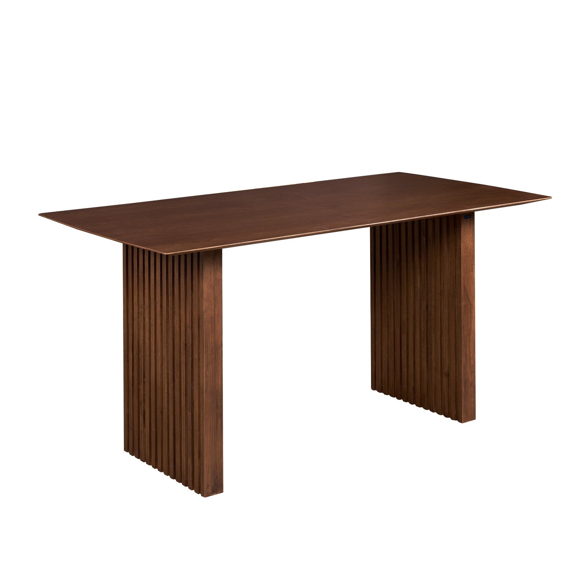 PLANK Modern 6-Seater Natural Oak Veneer Dining Table Solid Wood Legs
