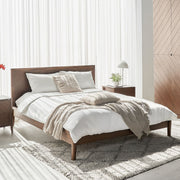 MOHO HOBRO 301 Natural Acacia Wood Bed Frame - Scandinavian Style