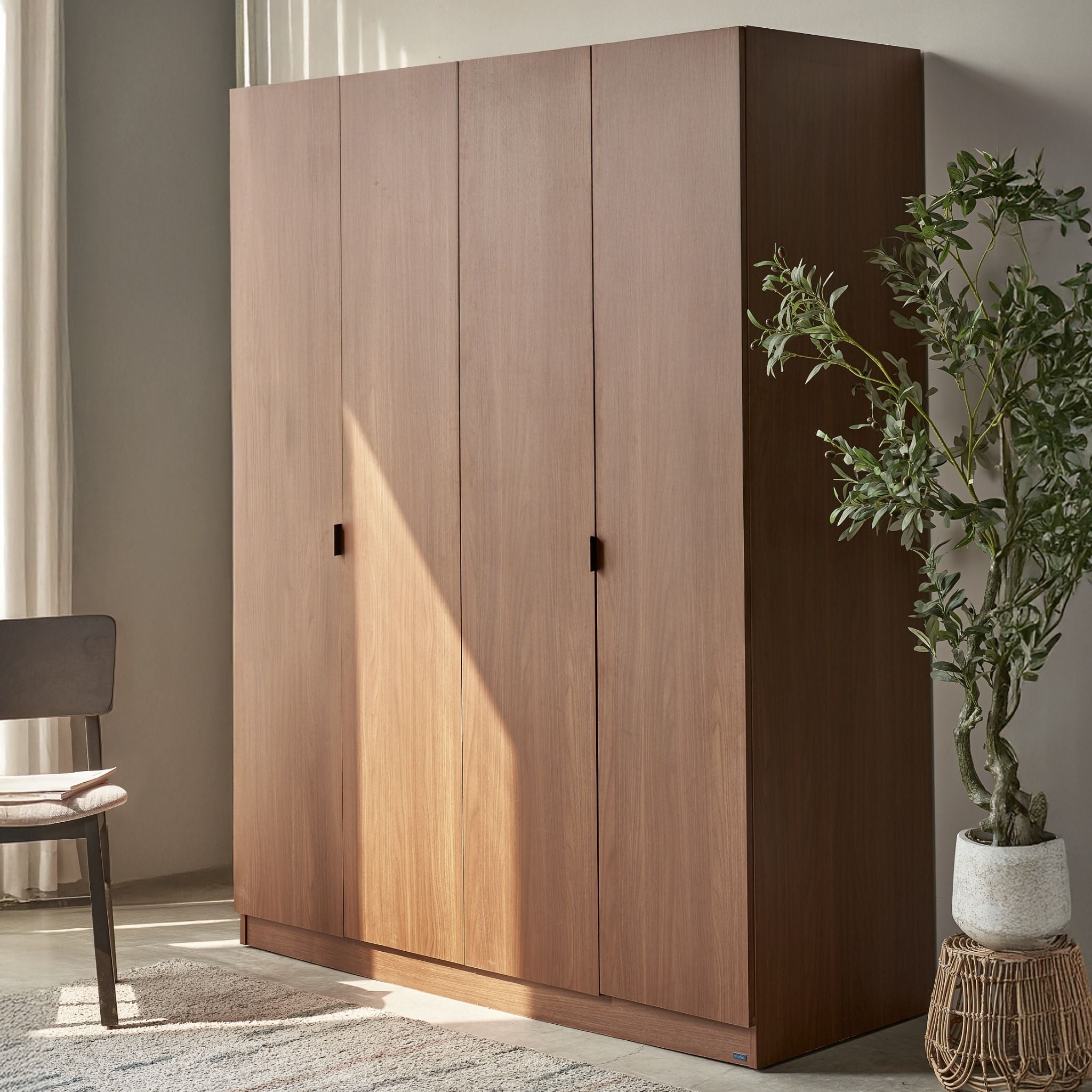 Monza 4-Door Wooden Wardrobe