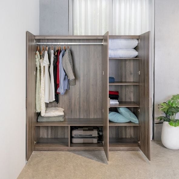 MOHO NARVIK Nordic Style Modular Wooden Wardrobe System with Flexible Storage