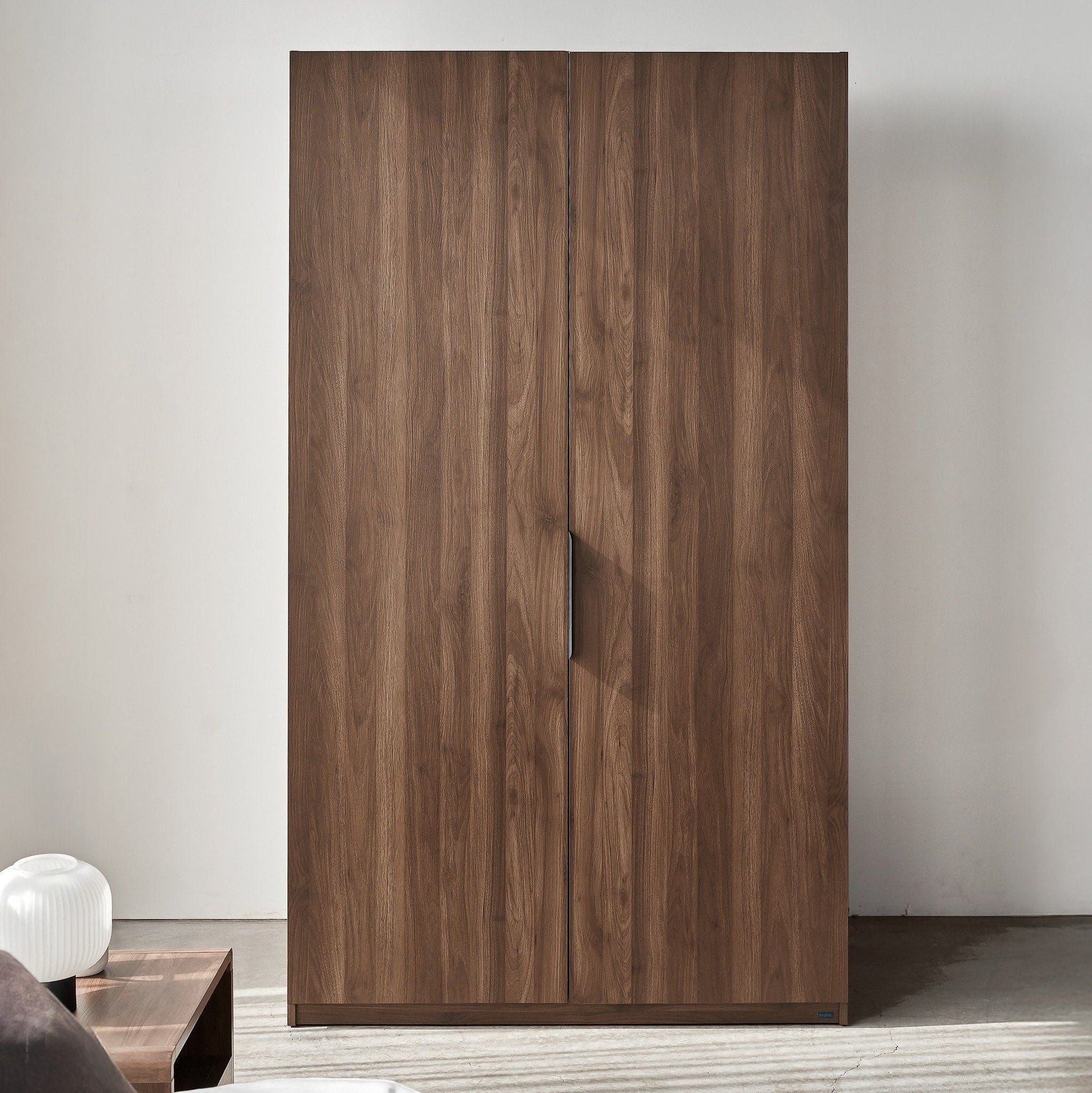 MOHO DALUMD 1.2m Minimalist 2-Door Wooden Wardrobe with Smart Storage System