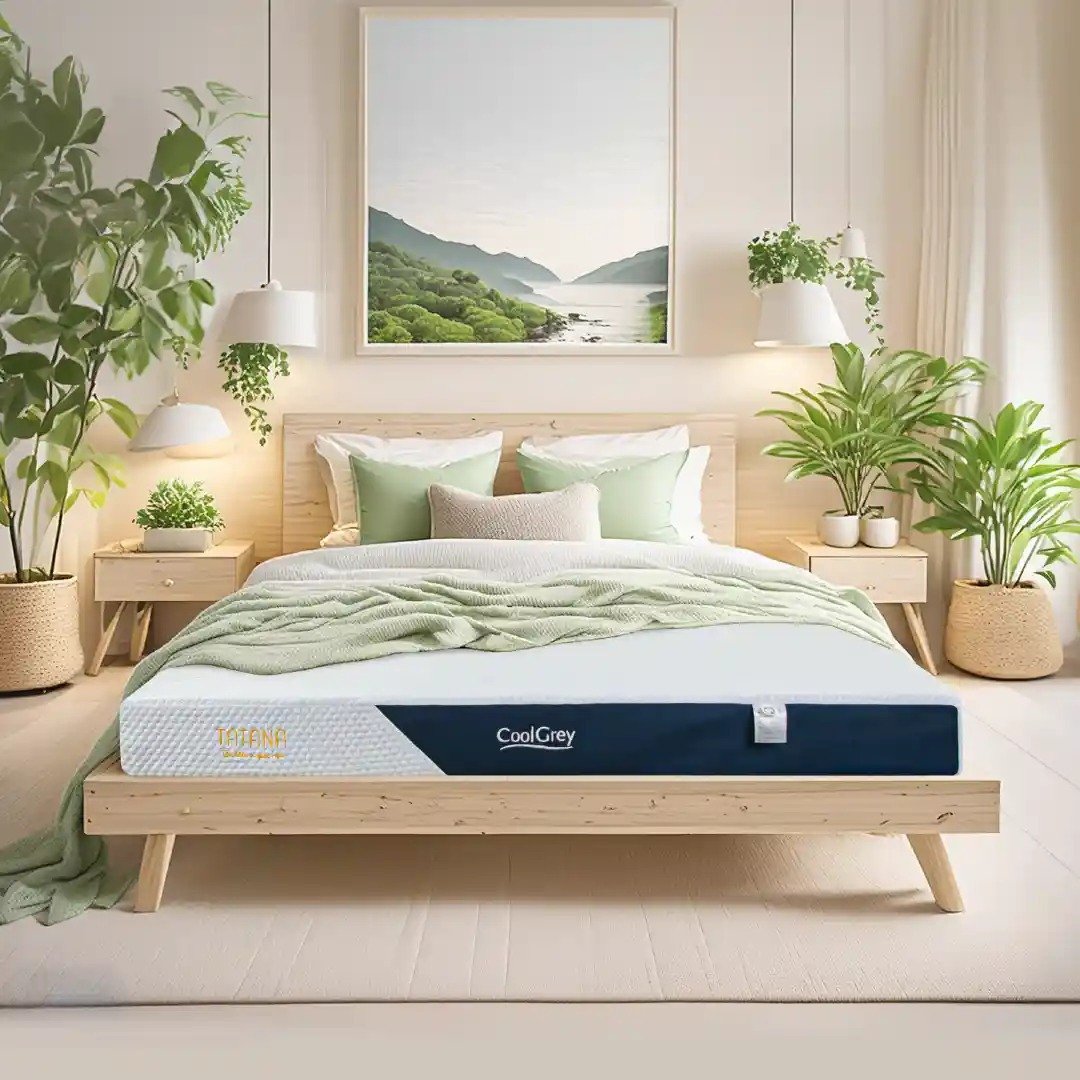 Premium Natural Latex Mattress TATANA Cool Grey for Optimal Sleep
