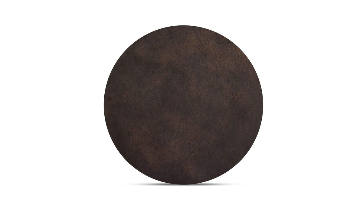 Keswick Accent Table in Bronze — top view
