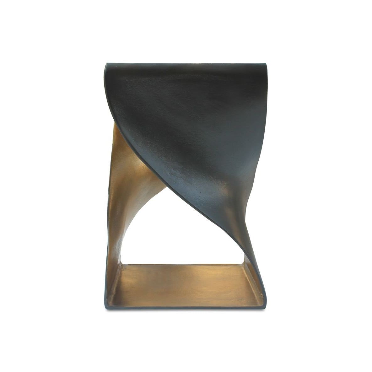 Thurso Accent Table in Black — aluminum, 14" × 14"