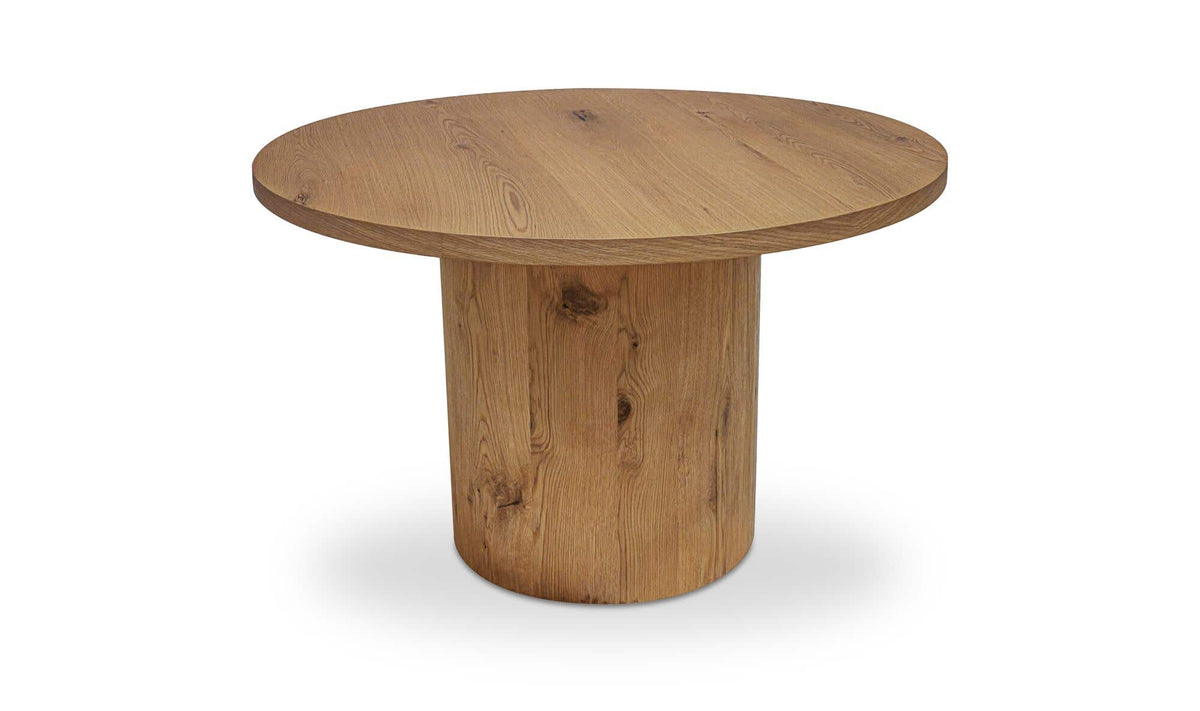 Heligan Dining Table in Rustic Oak, top view